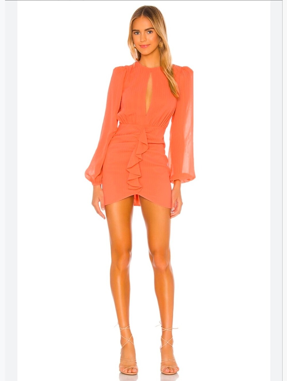 Revolve NBD Arijana Mini Dress In Coral Size XS